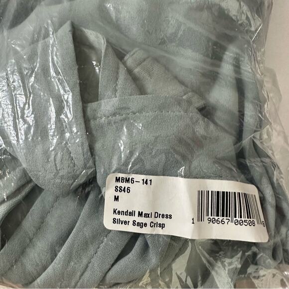 Show Me Your Mumu Kendall Maxi Bridesmaid Dress Solver Sage Crisp NWT - Picture 11 of 13